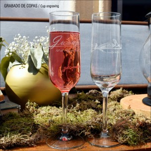 GRABADO EN COPAS DE CAVA...